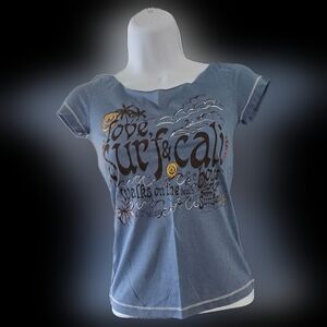 Blue Graphic Women's Top